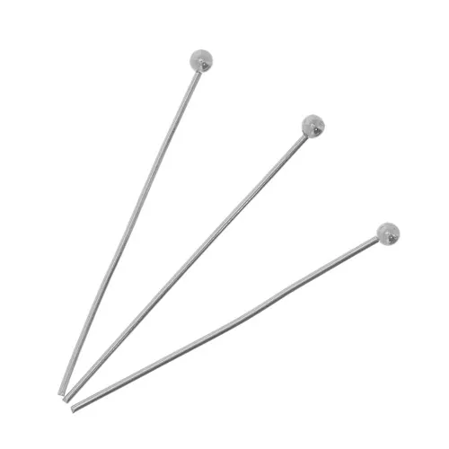 Bastón cabeza bola 30x0.6 mm de Acero inox x10