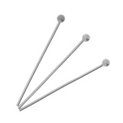 Bastón cabeza bola 25x0.6 mm de Acero inox x10|raw }}