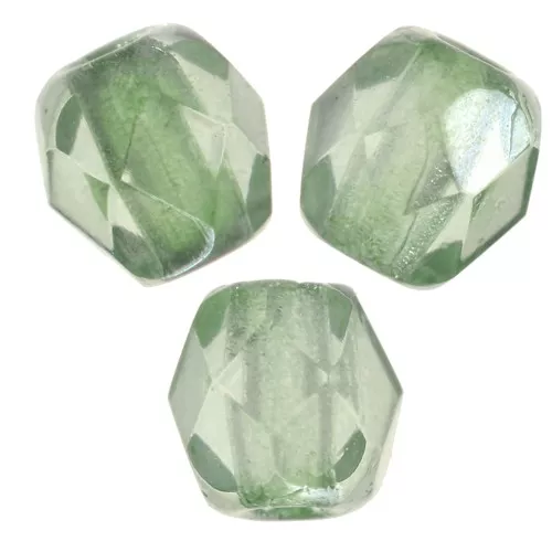 Cuentas facetadas 3 mm Crystal Mint Luster x50