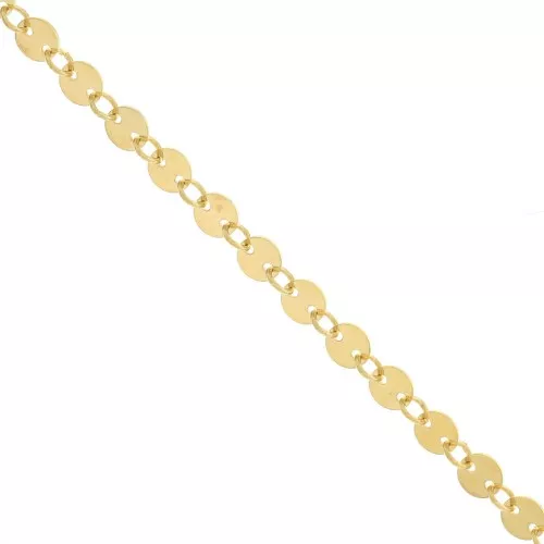 Cadena eslabón de fantasía 4 mm - Gold filled x20cm