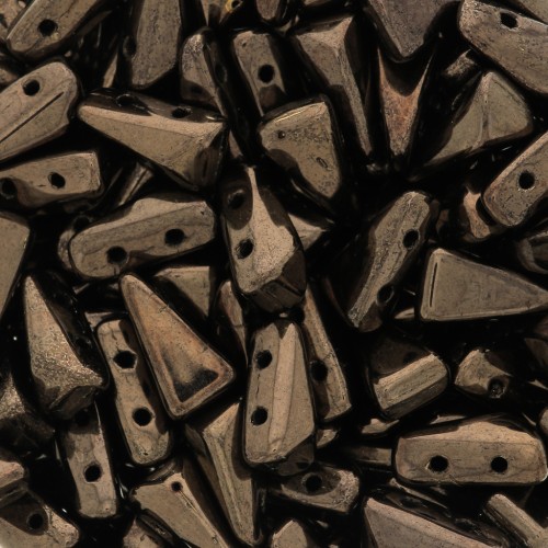 Cuentas de cristal Vexolo 5x8 mm - Gold Bronze x30