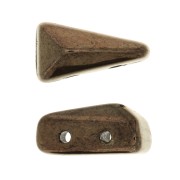 Cuentas de cristal Vexolo 5x8 mm - Gold Bronze x30