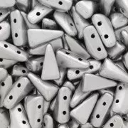 Cuentas de cristal Vexolo 5x8 mm - Silver Mat x30