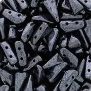 Cuentas de cristal Vexolo 5x8 mm - Jet Hematite x30