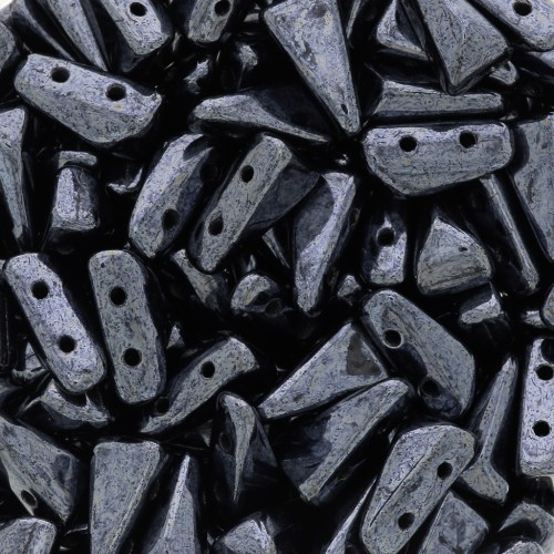 Cuentas de cristal Vexolo 5x8 mm - Jet Hematite x30