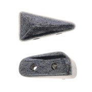 Cuentas de cristal Vexolo 5x8 mm - Jet Hematite x30