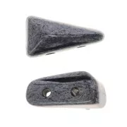 Cuentas de cristal Vexolo 5x8 mm - Jet Hematite x30