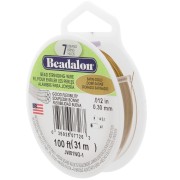 Hilo de Acero 7 hebras - Beadalon - 0.30 mm Dorado satinado x31 m