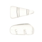 Cuentas de cristal Vexolo 5x8 mm - Crystal x30