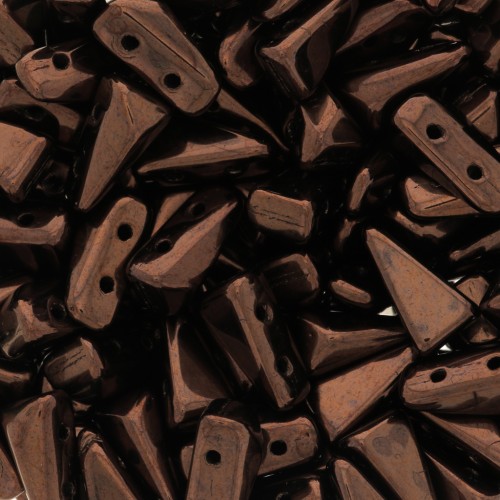 Cuentas de cristal Vexolo 5x8 mm - Dark Bronze x30