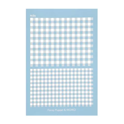 Silk Screen Moiko para arcilla polimérica 74x105 mm - Vichy design Fancy Puppet