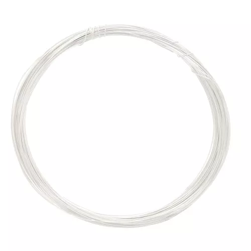 Hilo flexible 0.4 mm Silver filled 999 x10m