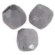 Gris - Verdadero 2 mm Facetas Tiza Blanco Gris Lustre x50 Verdadero 2 mm Facetas Tiza Blanco Gris Lustre x50