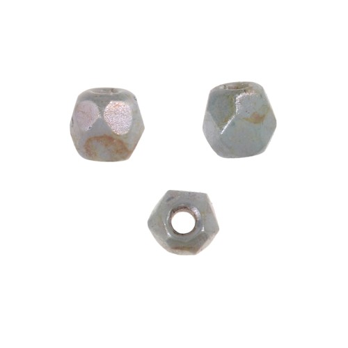 Verdaderas chapas de 2 mm Chalk White Blue Luster x50