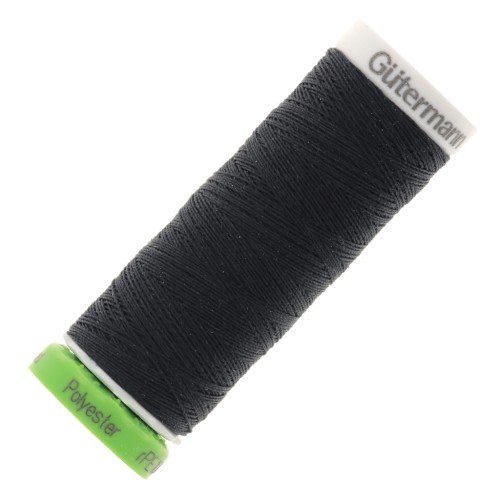 Hilo para coser poliéster reciclado Gütermann - Negro (n°000) x100m