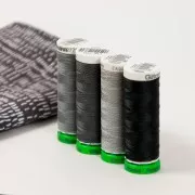 Hilo para coser poliéster reciclado Gütermann - Negro (n°000) x100m