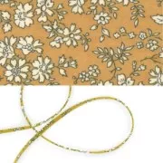 Cordón de tela Liberty - Capel - Mostaza x1 m