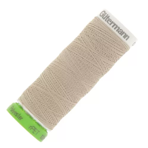Hilo para coser de poliéster reciclado Gütermann - Sable (n°722) x100m