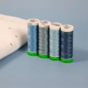 Hilo para coser de poliéster reciclado Gütermann - Azul azur (n°736) x100m