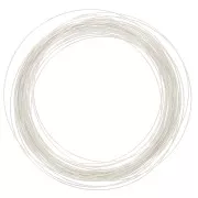 Hilo duro - batido en frío - de Plata 925 redondo 0.6 mm x10m