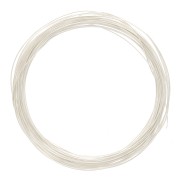Hilo semi duro de de Plata 925 redondo 0.8 mm x10m
