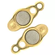 Cierre magnético 18x7 mm - Dorado con oro finox1 x1
