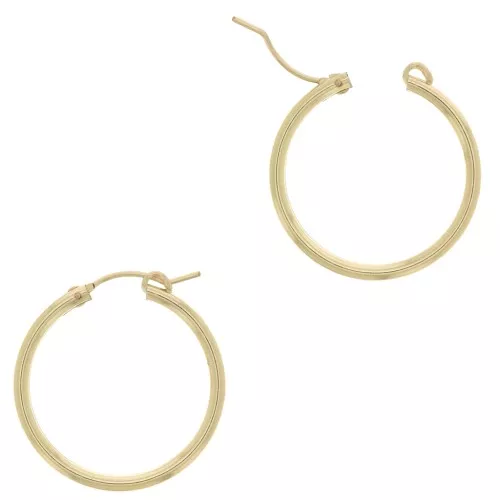 Ganchos Pendientes de aros 27 mm de Gold filled x2