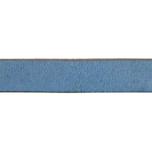 Cordón plano cuero 10 mm Azul pavo x30cm
