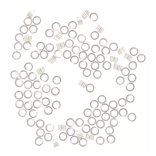Chafas tubos 1x1.6 mm de Plata 925 x50