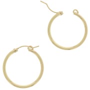 Ganchos Pendientes de aros 34 mm de Gold filled x2