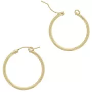 Ganchos Pendientes de aros 34 mm de Gold filled x2