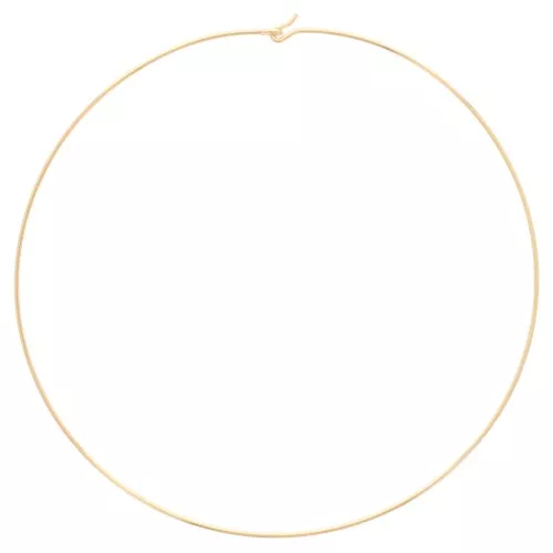 Gargantilla rígida lisa 12,5 cm - Oro laminado x1