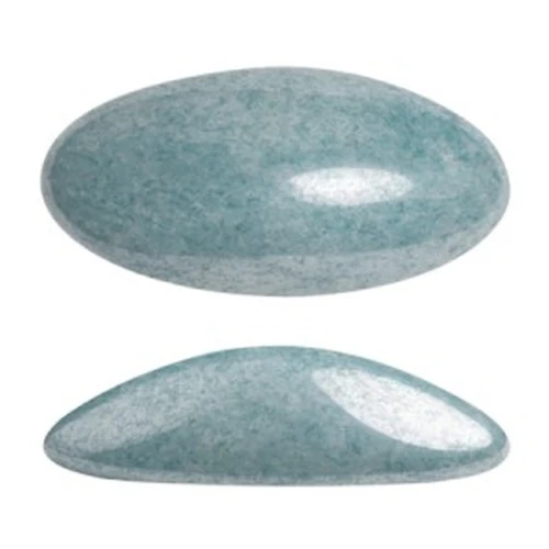 Athos 3D par Puca® cabuchón ovalado de cristal 20x10 mm Opaque Blue Ceramic Look x