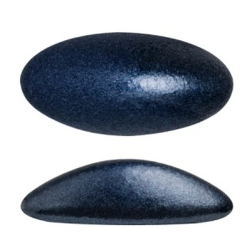 Athos 3D par Puca® cabuchón ovalado de cristal 20x10 mm Dark Blue Metallic Mat x1