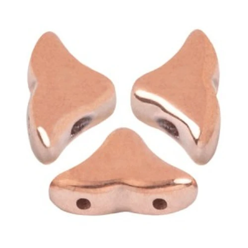 Cuentas de cristal Hélios® de Puca® 6x10 mm Full Capri Gold x10g