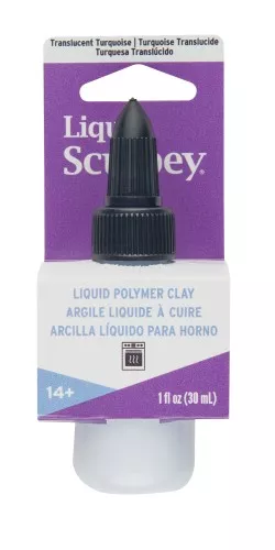 Pasta líquida Sculpey - Arcilla líquida para coser - Turquesa translúcido x30ml