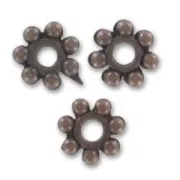 Separadores de metal 4 mm cobre antiguo x20