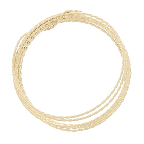 Hilo flexible retorcido 0.91 mm en Gold filled x1.5m