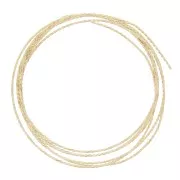 Hilo duro cuadrado retorcido 1.02 mm en Gold filled x1.5m