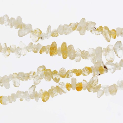 Cuentas de chips 8 - 11 mm Citrine x78 cm