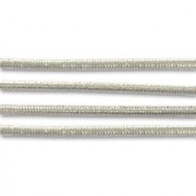 Hilo elástico encerado 1 mm Plateado x 4m