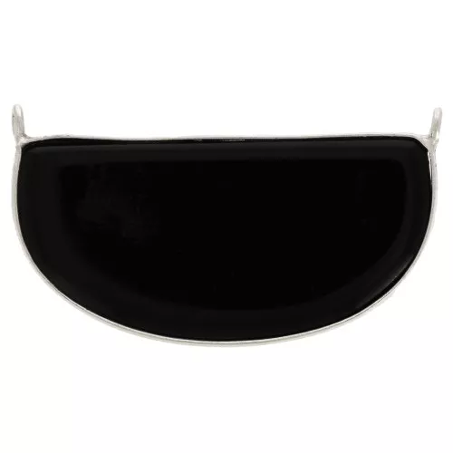 Entrepieza para collar de piedra gema 33x19 mm - Plata 925 - Onyx noir x1