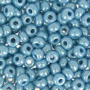 Cuentas de Rocalla Preciosa 6/0, 4 mm - Aqua Nacré, 20 g