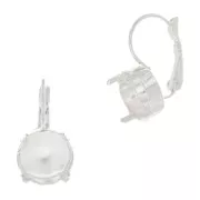 Ganchos PureCrystal Rivoli 10 mm plateado x2