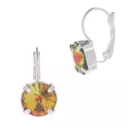 Ganchos PureCrystal Rivoli 10 mm plateado x2