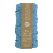 Cuerda para macramé de algodón reciclado - Kesi Art - 2 mm Galapagos (n°93) x60m