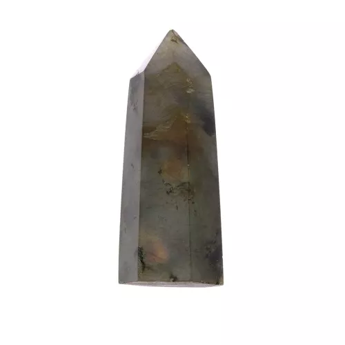 Punta de Labradorite facetadoe - piedra gema - talla aleatoriox1