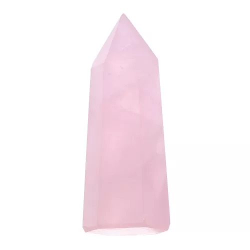 Punta de Quartz rose facetadoe - piedra gema - talla aleatoriox1