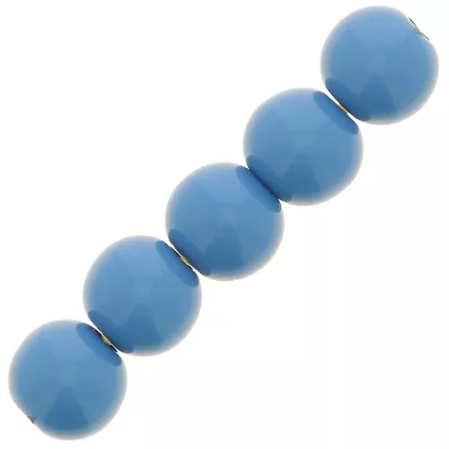 Cuenta de resina Opaco 6 mm - Bleu lapis x10
