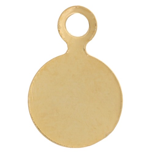 Pastillas para pegar  6 mm dorado con oro fino x10